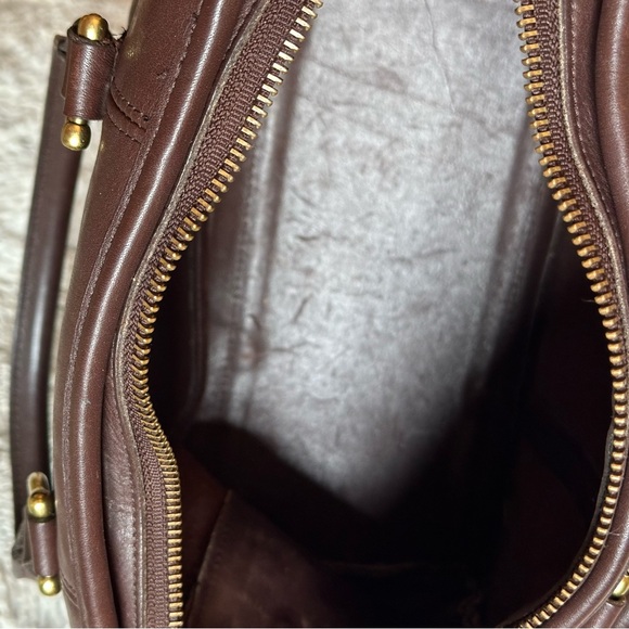 Vintage Beaumont Cocoa Leather Satchel with strap style 9871 - Picture 13 of 14